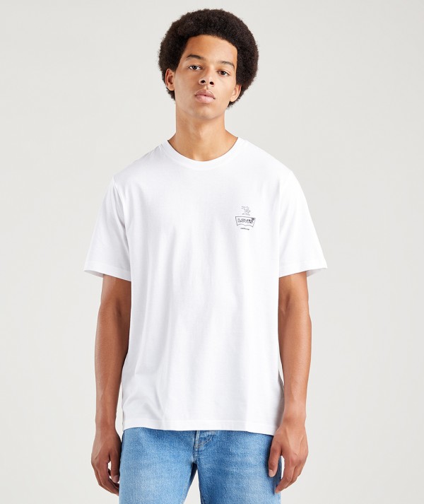 Levi's® T-Shirt Relaxed Fit Tee Palm Graphic Uomo Bianca