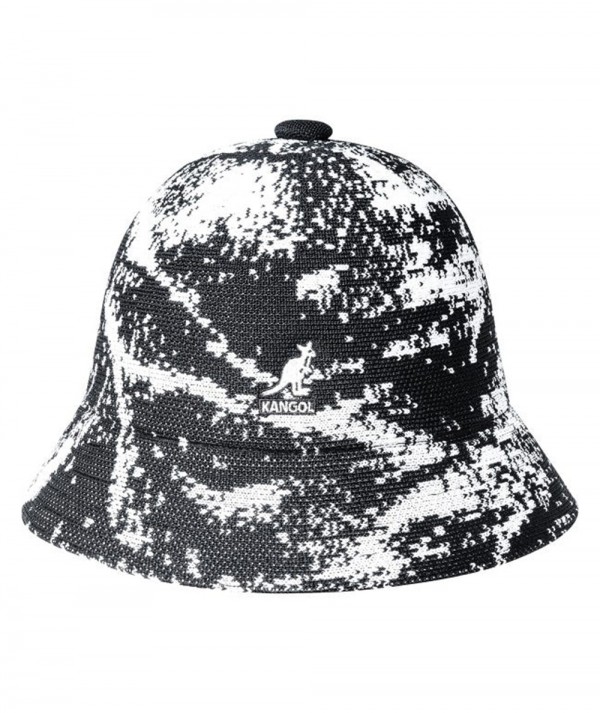 Kangol Cappello Airbrush Casual Bucket Hat Unisex Bianco/Nero