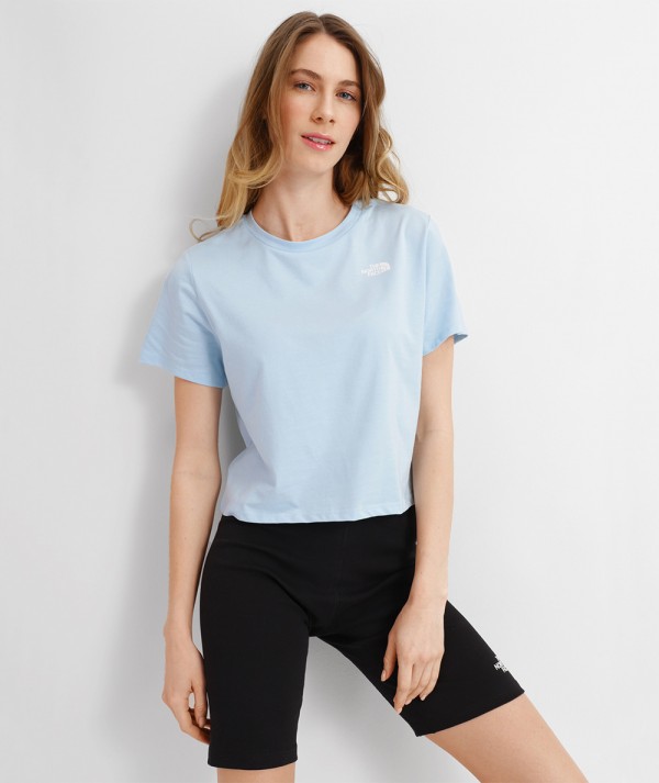 The North Face T-Shirt Foundation Crop Donna - Beta Blue