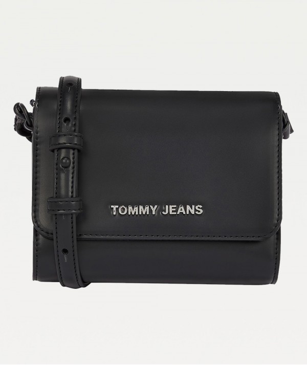 Tommy Jeans Borsa tracolla PU CROSSOVER in similpelle Nera Donna