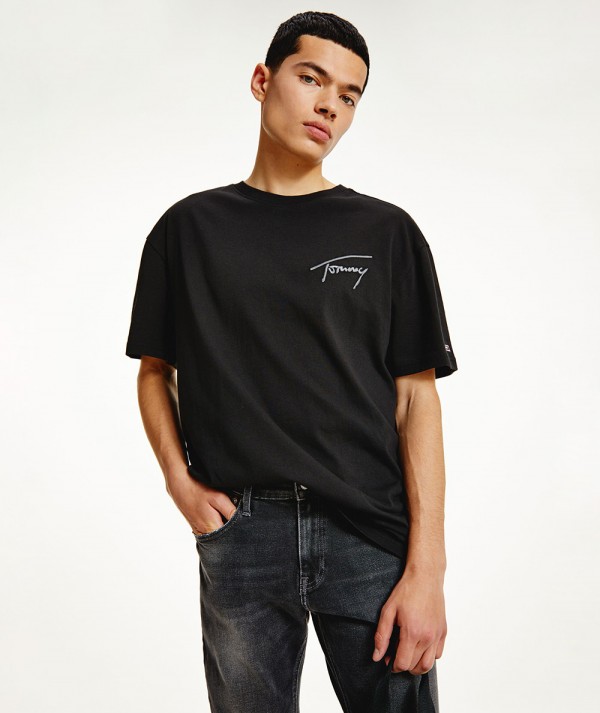 Tommy Jeans T-Shirt TOMMY SIGNATURE TEE Nera Uomo