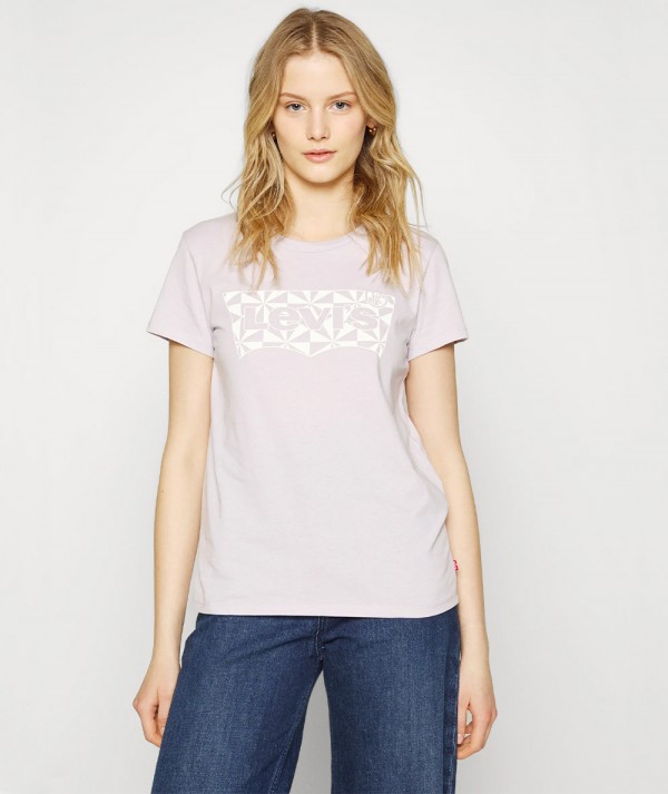 Levi's T-Shirt THE PERFECT TEE GEO Donna - Misty Lilac