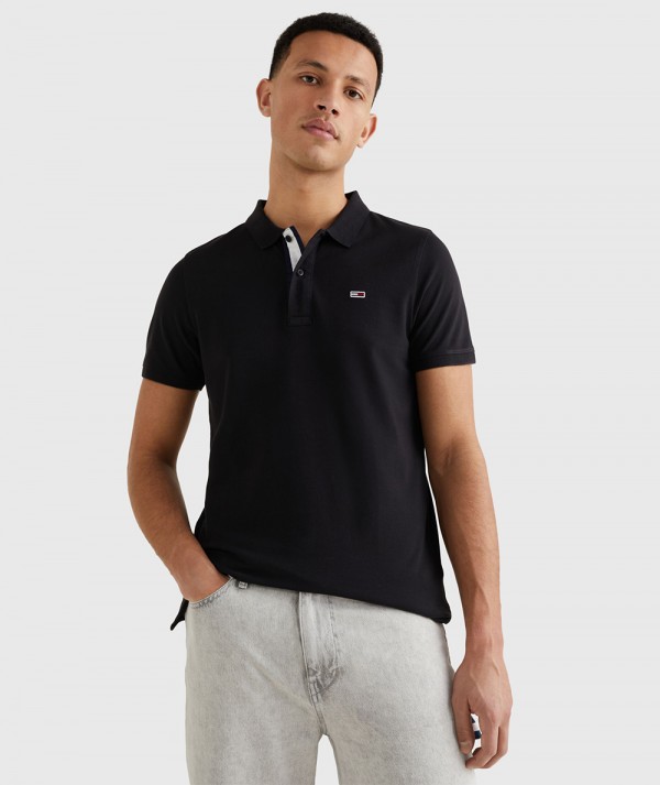 Tommy Jeans Polo Essential Slim Fit in Cotone biologico Uomo