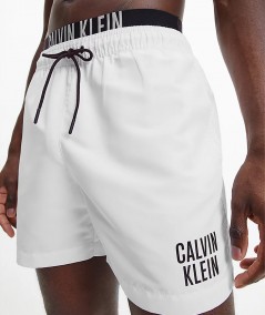 Calvin Klein Costume da bagno con doppia cintura - Bianco