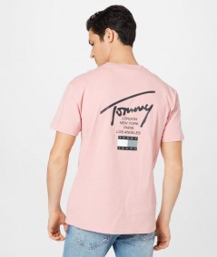 Tommy Jeans T-Shirt Modern Essential Sig Tee Uomo Rosa