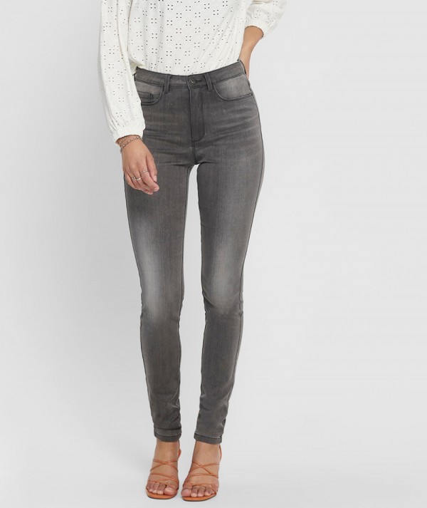 Only Jeans ONLROYAL HIGH Skinny Fit Donna Dark Grey Denim