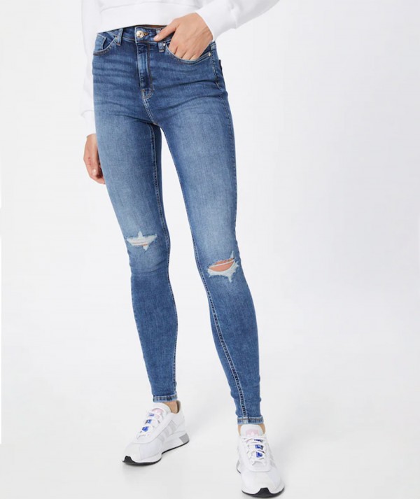 Only Jeans ONLPAOLA LIFE HW SKINNY FIT Donna Medium Blu Denim