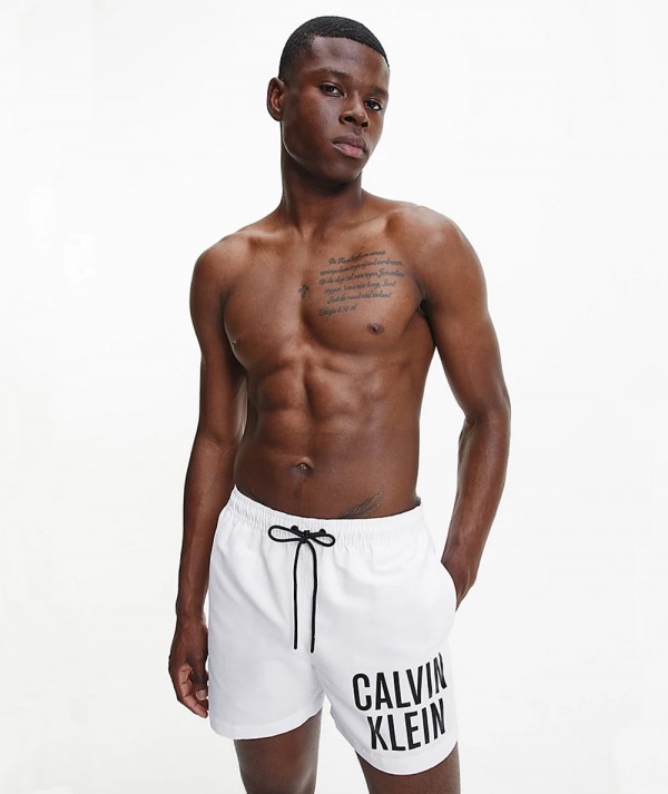 Calvin Klein Jeans Costume da Bagno MEDIUM DRAWSTRING Bianco Uomo