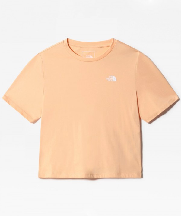 The North Face Foundation T-Shirt Crop Donna Apricot Ice