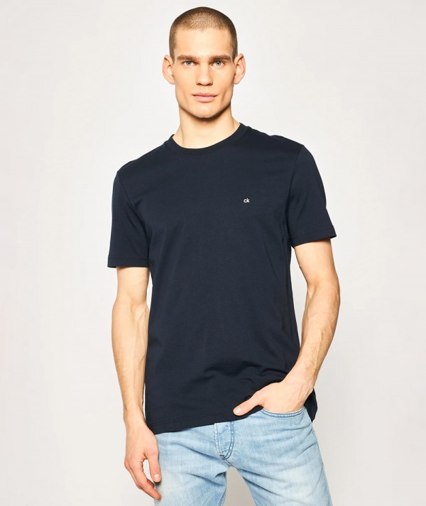 Calvin Klein T-Shirt in cotone Organico Navy Blue Uomo