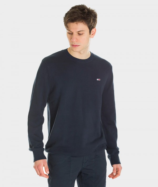 Tommy Jeans Pullover ESSENTIAL LIGHT blu navy Uomo