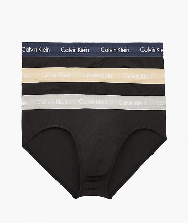 Calvin Klein Slip Confezione da 3 Cotton Stretch Multicolor Uomo