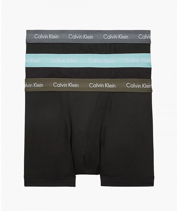 Calvin Klein Boxer Aderenti In Confezione Da 3 - Cotton Stretch Multicolor Uomo