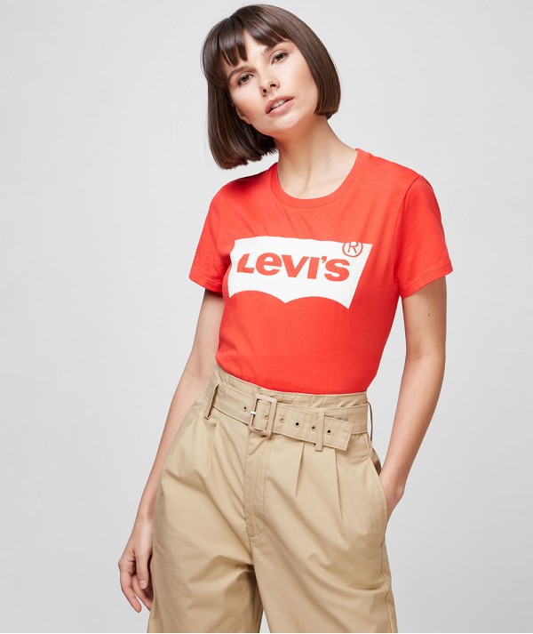 Levi's® T-Shirt The Perfect Tee Poppy Red Donna