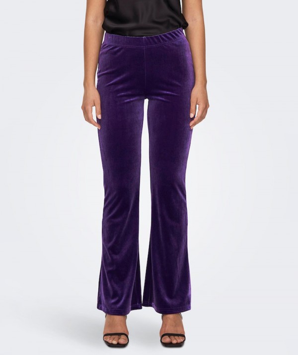 Only Pantaloni Flare ONLSMOOTH in velluto Donna