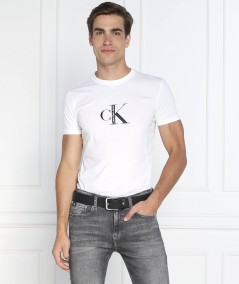 Calvin Klein Jeans T-Shirt CK INSTITUTIONAL TEE Bianca Uomo