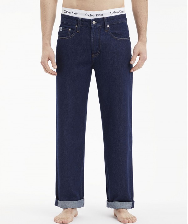 Calvin Klein Jeans Straight Jeans Anni '90 Dark Blu Denim Uomo
