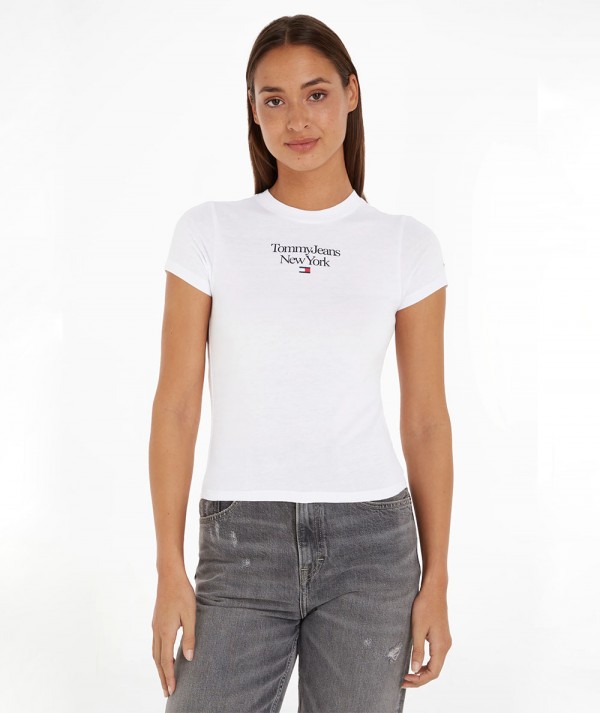 Tommy Jeans T-shirt TJW BBY ESSENTIAL LO White Donna