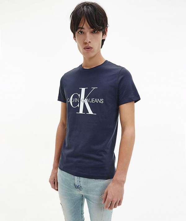 Calvin Klein Jeans T-Shirt Iconic Monogram Logo Slim Fit Uomo