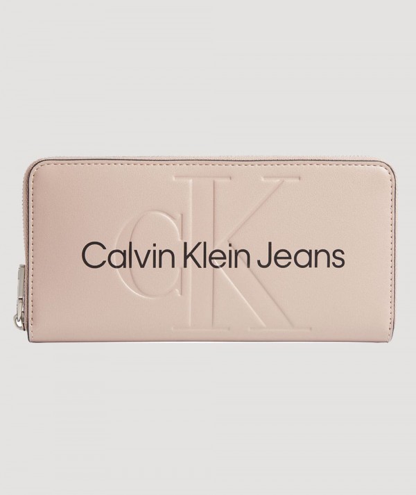 Calvin Klein Jeans Portafoglio con Zip integrale Dark Blush Donna