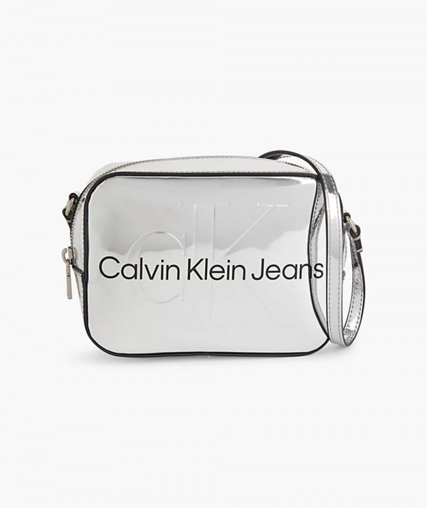 Calvin Klein Jeans Borsa a tracolla Argento Specchiato Donna