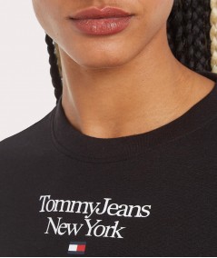 Tommy Jeans T-shirt TJW BBY Essential Logo Black Donna