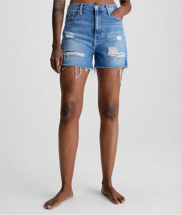 Calvin Klein Jeans Shorts di Jeans Mom Fit Donna