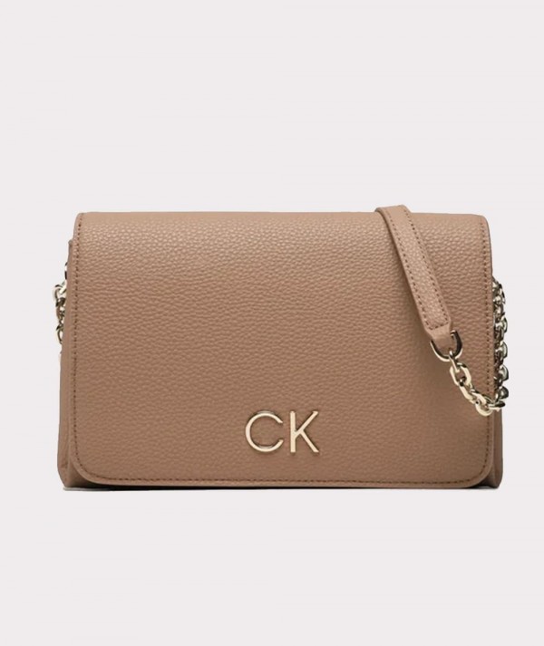 Calvin Klein Borsetta Re-Lock Shoulder Bag Marrone Donna