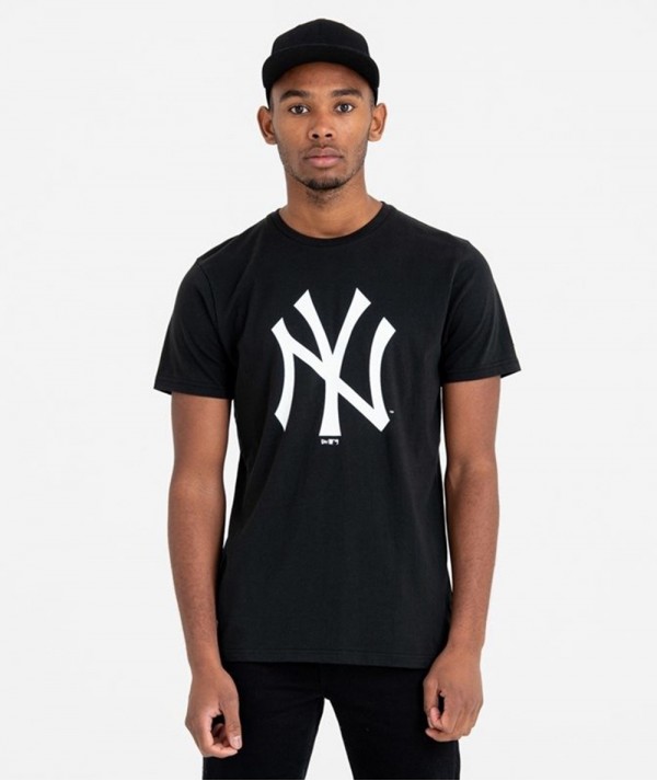 New Era T-Shirt New York Yankees Team Logo nera Uomo