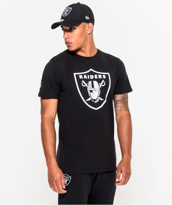 New Era T-shirt Las Vegas Raiders Team Logo nera Uomo