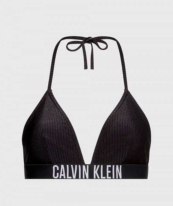 Calvin Klein Top Bikini Triangolo Intense Power Nero Donna