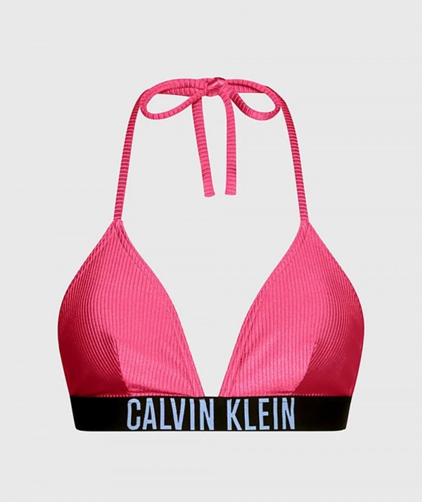 Calvin Klein Top Bikini a Triangolo Intense Power Pink Flash Donna