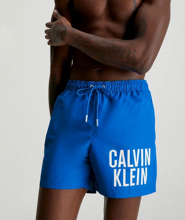 Calvin Klein Costume da Bagno con cordoncino Intense Power Dynamic Blue Uomo