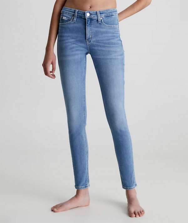 Calvin Klein Jeans High Rise Skinny Jeans Denim Medium Donna