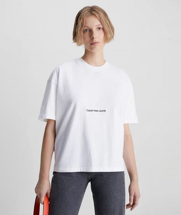 Calvin Klein Jeans T-shirt Boyfriend Bianca Donna