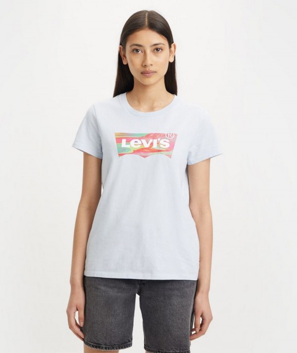 Levi's® T-Shirt The Perfect Tee Artic Ice Blue Donna