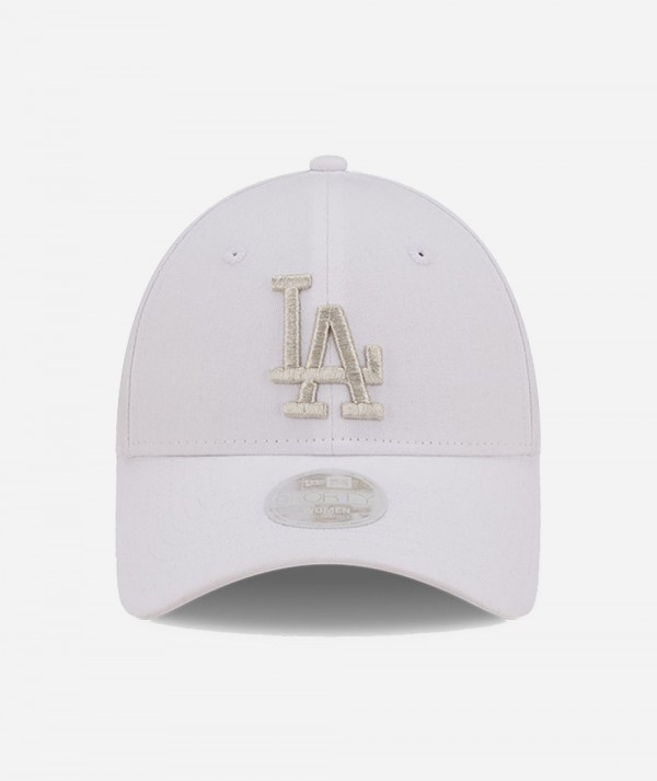 New Era Cappellino 9FORTY regolabile LA Dodgers Metallic Logo Bianco Unisex