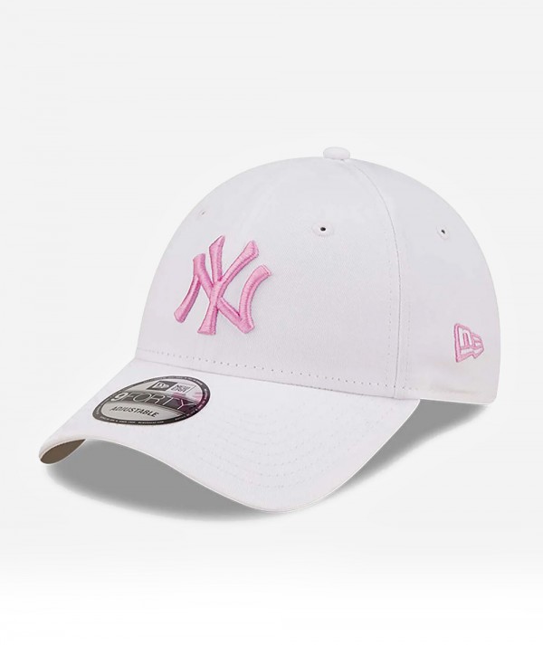 New Era Cappellino 9FORTY Regolabile New York Yankees League Essential Bianco