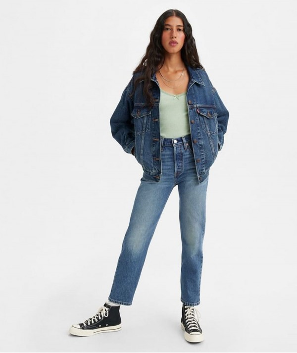 Levi's ® Jeans Crop 501 Blu Donna