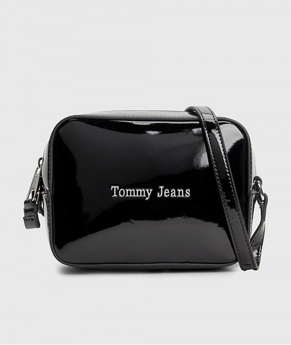 Tommy Jeans Borsa TJW Must con finitura verniciata Nera Donna