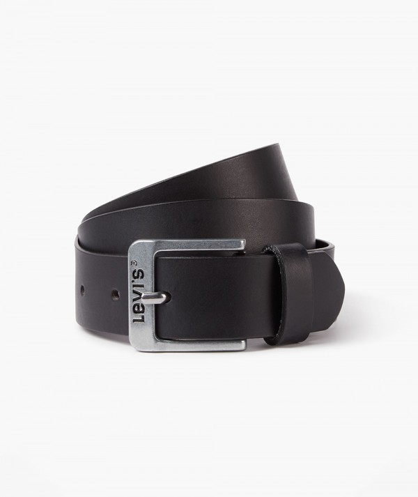 Levi's® Cintura Free in pelle nera 3,5cm  Uomo