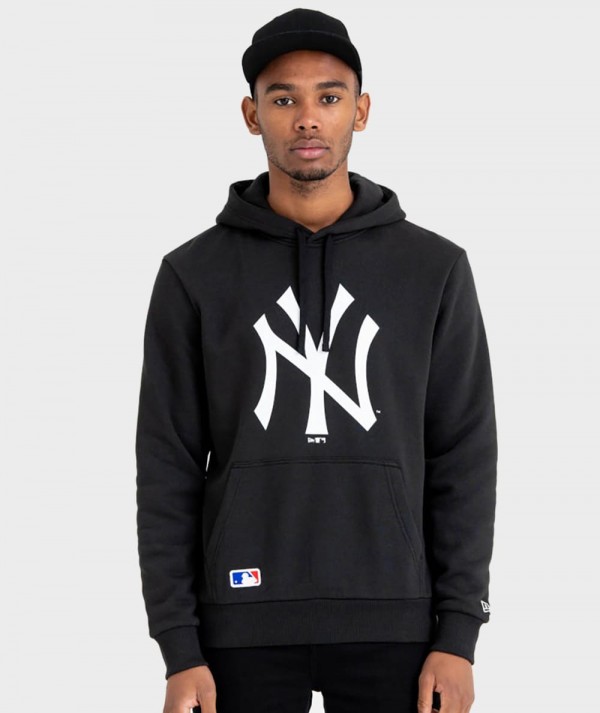 New Era Felpa con cappuccio New York Yankees Team Logo nera Uomo