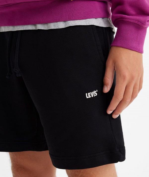 Levi's® Pantaloncini in Felpa Gold Tab Nero Uomo