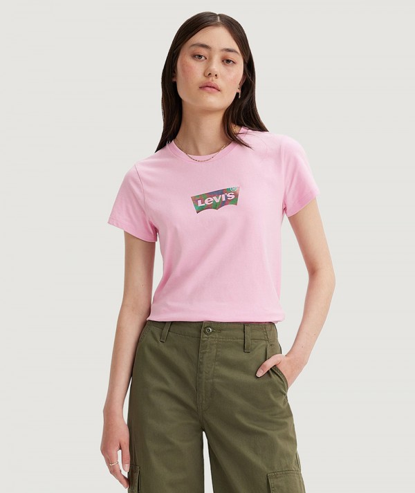 Levi's® T-Shirt The Perfect Tee Batwing Shine Pink Lavender Donna