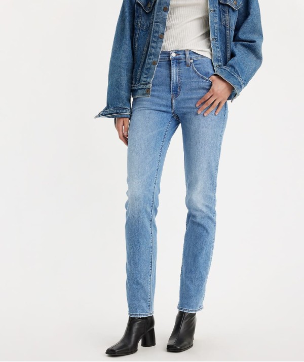 Levis'® Jeans 724™ High Rise Straight Slim Fit Medium Blue Donna