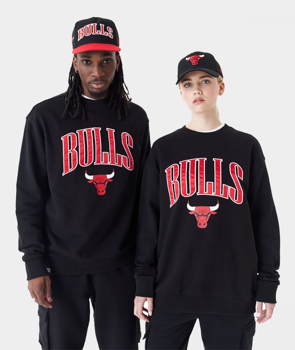 New Era Felpa Oversize Chicago Bulls NBA Arch Graphic Nera Unisex
