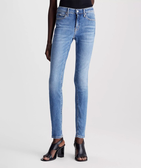 Calvin Klein Jeans Mid Rise Skinny Jeans Denim Medium Donna