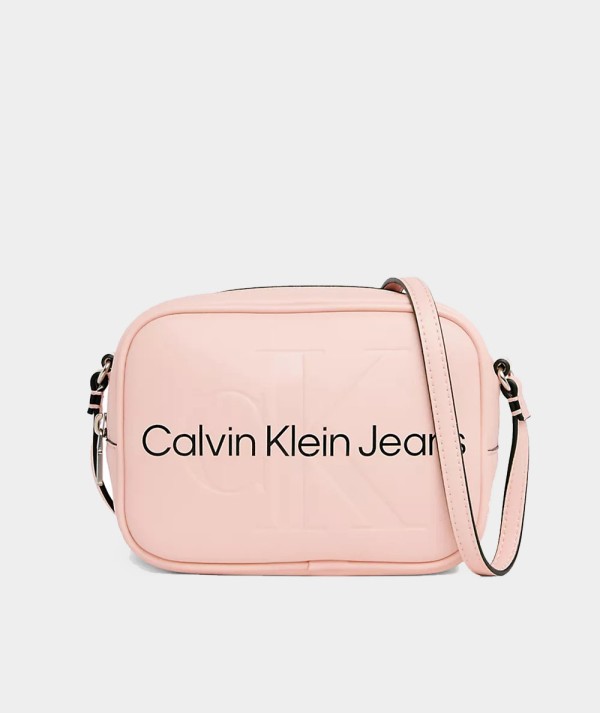 Calvin Klein Jeans Borsa a Tracolla in Ecopelle Rosa Donna