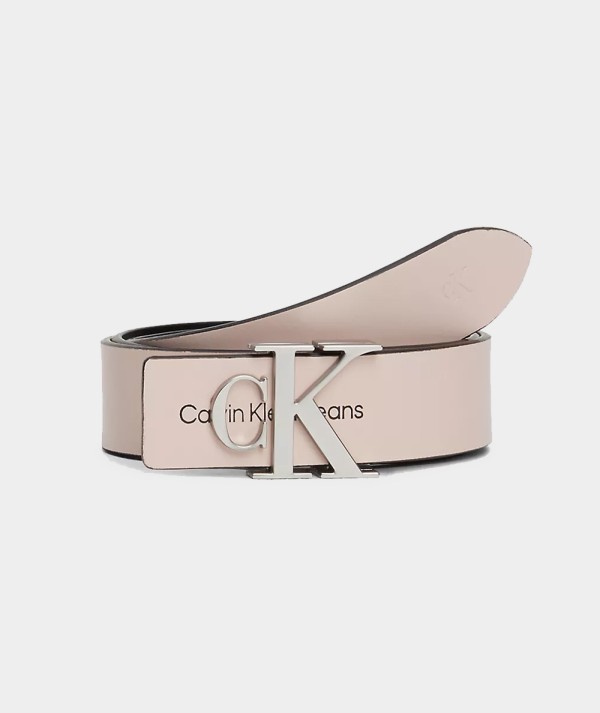 Calvin Klein Jeans Cintura In pelle con Logo Rosa Donna