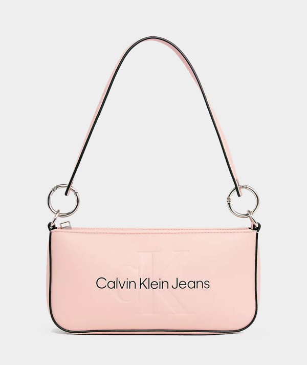 Calvin Klein Jeans Borsa da Spalla in Ecopelle Rosa Donna